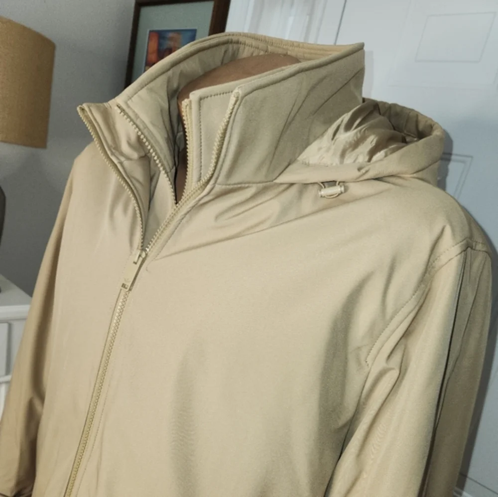 NWT Men's DOCKERS Hooded Water‎ Resistant Midweight Softshell Jacket Size XL